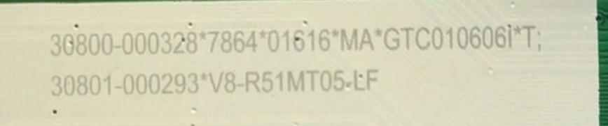 MAIN PARA TV TCL 4K UHD HDR SMART TV / NUMERO DE PARTE 30801-000293 / 30800-000328 / 40-R51MTA-MAA2HG / 11602-500227 / RT2851M / R51MTA / V8-R51MT05-LF / PANEL LVU430NDEL AS9W00 V4 / MODELO 43S446 - Imagen 2